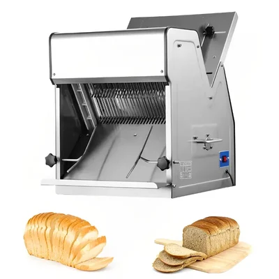Semi Automatic Stainless Steel 31 Pcs Bread Slicer, 370 W